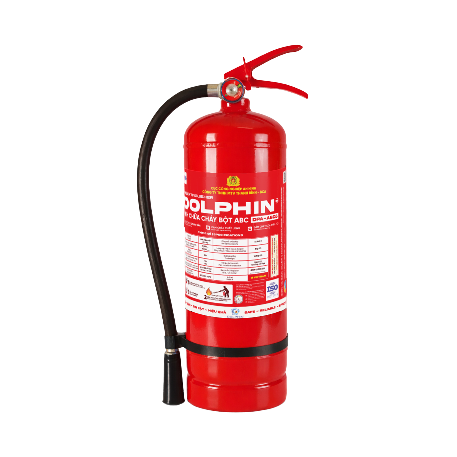 Bình chữa cháy Bột ABC Dolphin - DPA-ABC8 - BÌNH 8 KG
