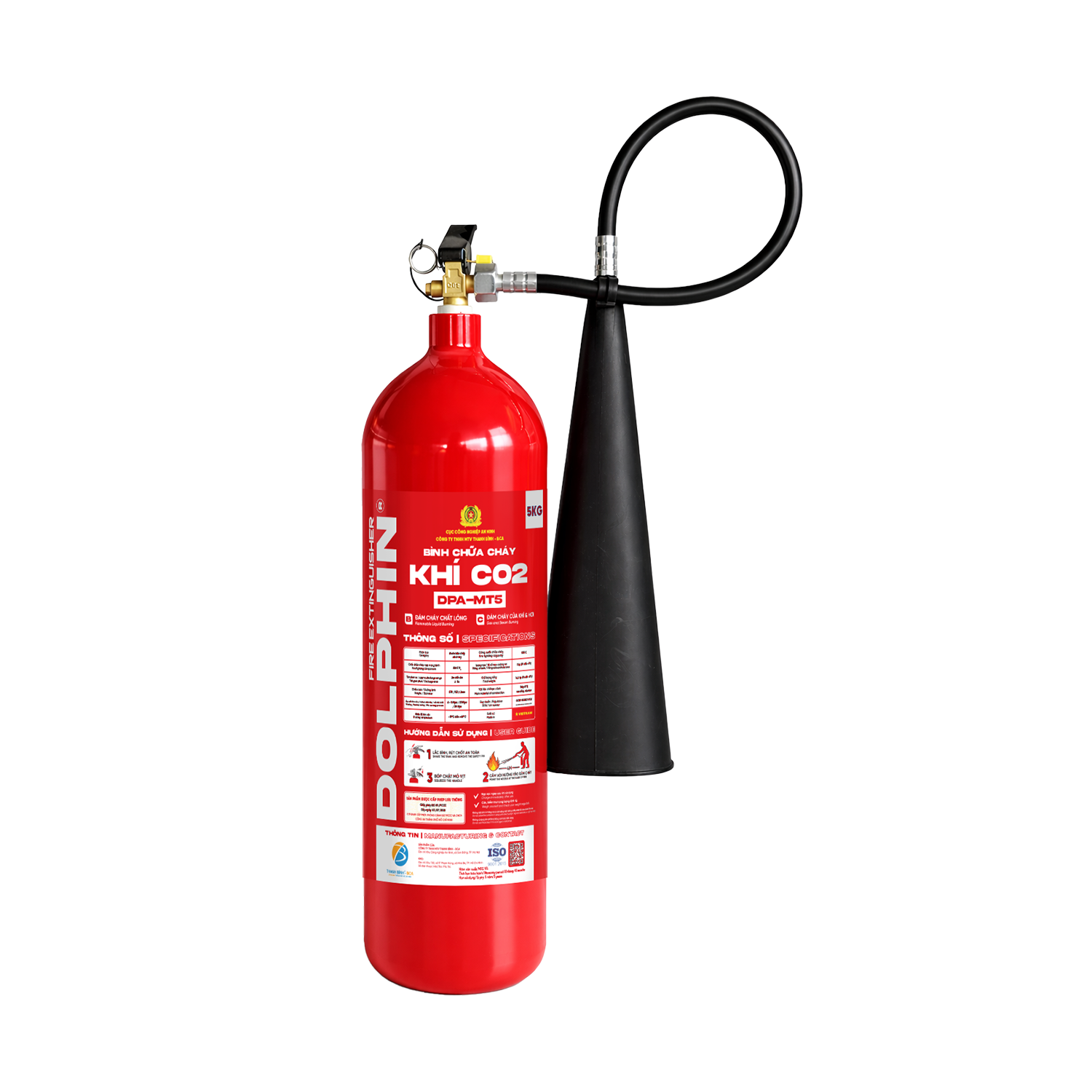 Bình chữa cháy khí CO2 - DPA-MT5 - BÌNH 5 KG