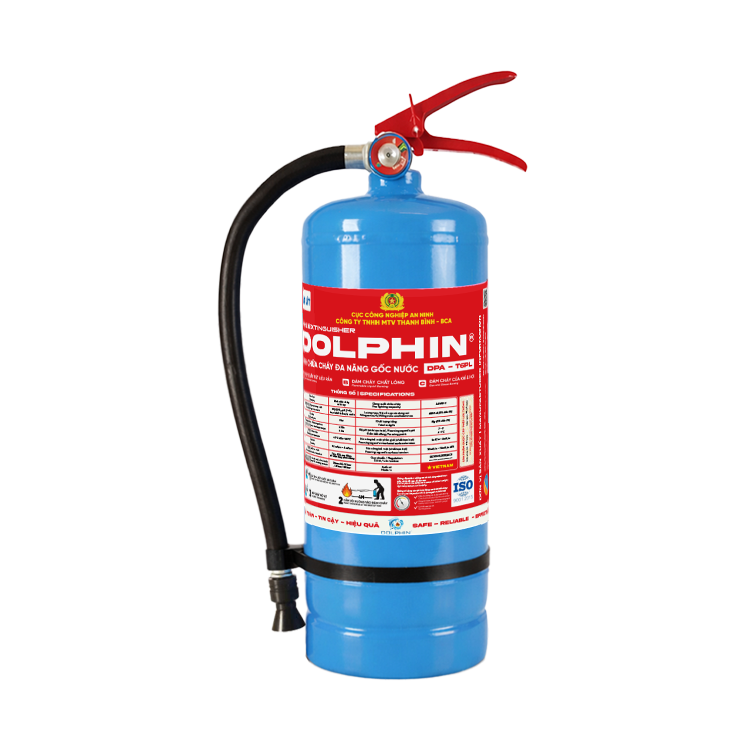 Bình chữa cháy đa năng gốc nước Dolphin - DPA-T6PL - BÌNH 6.5 LÍT